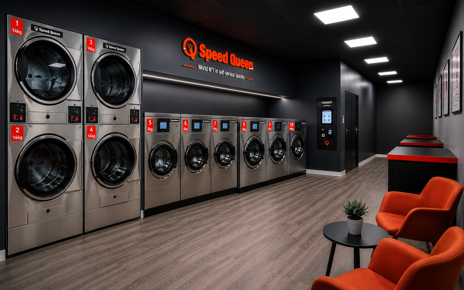Laverie Speed Queen Trèbes – machines à laver professionnelles